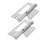 Lot de 2 ferme-portes hydrauliques à gaz - Charnière invisible cachée pour portes extérieures - Mécanisme à ressort à fermeture automatique en acier inoxydable - Fonctionnement fluide et silencieux