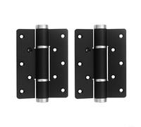 Lot de 2 ferme-portes hydrauliques avec charnière à ressort invisible pour portes lourdes, construction en alliage d'aluminium, fermeture automatique silencieuse avec tampon hydraulique, 2 pièces