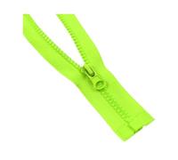 Lot de 2 fermetures éclair en résine n° 5, 40-120 cm, extrémité ouverte, pour la couture de manteaux, vestes et chaussures.,Couleur 18,60 cm