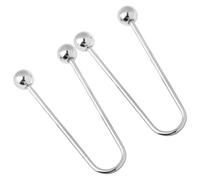 Lot de 2 fermoirs spirales en métal multi-usages - Broche à double tête - Clip de fixation de vêtements pour les fêtes et les fêtes, Petit, Comme décrit