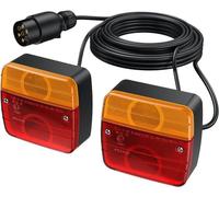 Lot de 2 Feu Remorque Arriere Kit de Montage de Feu Arrière de Remorque avec Câble Long 7,5 m et Connecteur 7 Broches