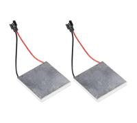 Lot de 2 feuilles de génération d'énergie pour ventilateur de cheminée - 40 mm - Accessoires pour ventilateur de cheminée - Feuilles de rechange pour brûleur de poêle