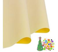 Lot de 2 feuilles de mousse EVA jaune clair pour cosplay, 1 mm d'épaisseur, 50 x 50 cm, papier en mousse EVA pour loisirs créatifs, projets de bricolage