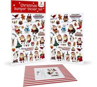 Lot De 2 Feuilles De Noël (Rouges-Gorges Et Rennes)