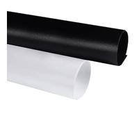Lot De 2 Feuilles De Plastique PP Givré A3 297 X 420 Mm, Épaisseur 0,3-2 Mm, Blanc/noir, Gabarit Et Joint Étanches For Projets De Bricolage(White,297x420x0.3mm)
