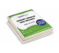 Lot de 2 feuilles de protection en coton laminé avec envers en polyéthylène pour peinture et décoration - 3,10 x 2,40 m