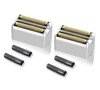 Lot de 2 feuilles de rechange en métal pour rasoir BaByliss Barberology Double FXFS2G Argenté