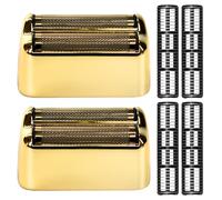 Lot de 2 feuilles de rechange et cutter pour rasoir électrique BaBylissPRO Barberology - Tête de rechange double feuille compatible avec les rasoirs BaBylissPRO Barberology FXFS2