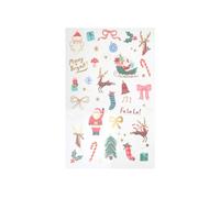 Lot de 2 feuilles de tatouages éphémères Noël