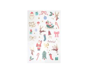 Lot de 2 feuilles de tatouages éphémères Noël