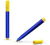 Waytex Lot de 2 Feutres Détecteurs de Faux Billets Facile et Rapide, Stylos Vérificateurs de Billets de banque, Testeurs euros et toutes monnaies