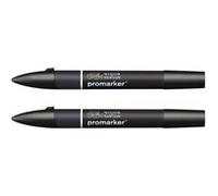 Lot de 2 feutres Promarker Noir - Winsor et Newton