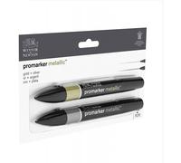 Lot De 2 Feutres Promarker Or + Argent - Winsor & Newton