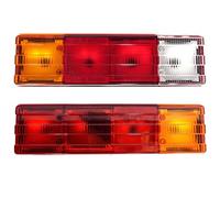 Lot de 2 feux arrière LED 24 V pour camion remorque 4 sections
