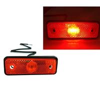 Lot de 2 feux de délimitation à LED rouge 12 V 24 V pour camion, Accessoire Camion E-9 102 x 36 x 17