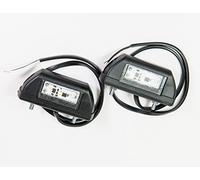 Lot de 2 feux de gabarit à LED 12-24 V, 2 couleurs : blanc, rouge, pour remorques de camion, remorque, caravane, etc