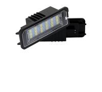 Lot de 2 feux de plaque d'immatriculation pour Seat Leon MK2 1P1 2005-2012, Canbus sans erreur, LED, lumière de plaque d'immatriculation, blanc, bleu glacier (blanc)