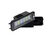 Lot de 2 feux de plaque d'immatriculation pour Seat Leon MK2 1P1 2005-2012. Éclairage LED Canbus sans erreur pour plaque d'immatriculation. Couleur : blanc/bleu glacier
