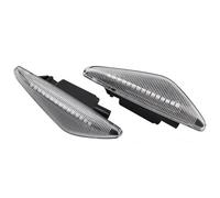 Lot De 2 Feux De Position Latéraux À LED Dynamiques Et Fumés Pour BMW X5 E70 X6 E71 E72 X3 F25, Clignotant Séquentiel Indicateur Rétroviseur(Dynamic Crystal)