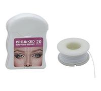 Lot de 2 ficelles de cartographie des sourcils, fil marqueur de sourcils, pour maquillage permanent des sourcils (blanc)