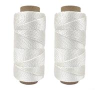 Lot de 2 ficelles en nylon de 76 m pour jardinage et maçonnerie, indispensable pour un nivellement précis
