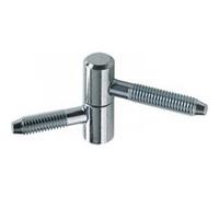 Lot de 2 fiches à visser HETTICH, acier zingué, H.39 x l.13 mm Zingué G