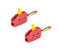 Lot de 2 fiches banane haute tension 4 mm 32 A
