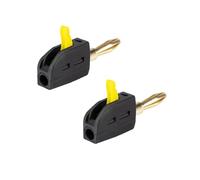 Lot de 2 fiches banane haute tension 4 mm 32 A