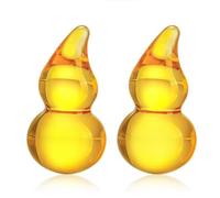 Lot de 2 Figurines Chinoises Feng Shui WU Lou Gourd WUK Kong Hu LU pour décoration de la Maison, Table, bibliothèque, 3,8 x 7,1 cm