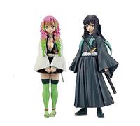 Lot de 2 figurines d'action Kanroji Mitsuri Tokitou Muichirou - 16 cm - Kimetsu No Yaiba - En PVC - Modèle de collection - Statue de bureau