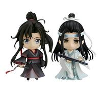 Lot de 2 figurines d'action Mo Dao Zu Shi Lan Wang Ji & Wei Wu Xian Q Version Clayman de 10 cm en PVC interchangeable pour décoration de la maison, cadeaux pour enfants