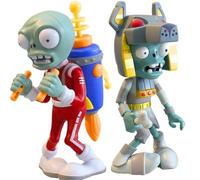 Lot de 2 figurines d'action zombie animées nouvelles plantes contre zombies jouets d'action figurines d'anime en PVC