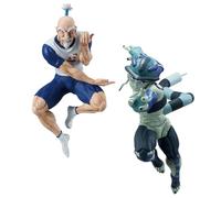 Lot de 2 figurines d'anime Aizakku Netero - Statue du roi Meruem - Posture de combat - Modèle de personnage en PVC - Figurine d'action de collection - Sculpture de bureau - Décoration de bureau