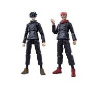 Lot de 2 figurines d'anime Itadori Yuji & Fushiguro Megumi Action - Statue mobile et visage modifiable - 18 cm - En PVC - Modèle de collection