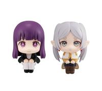 Lot de 2 figurines Frieren : Beyond Journey's End Fern and Frieren Look Up - 11 cm - Mini statue de dessin animé - Décoration de gâteau faite à la main - Cadeaux de collection pour les fans