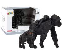 lot de 2 figurines Gorilles Gorilla avec jeunes animaux du monde