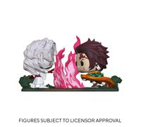 Lot de 2 figurines - Tanjiro vs. Rui vynil Funko Demon Slayer POP Moment Vert 9 cm