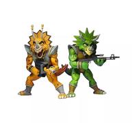 NECA Pack de 2 figurines Les Tortues Ninja Captain Zarax & Zork 18 cm