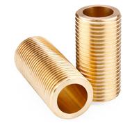 Lot de 2 filetés de 25 mm en laiton pour raccords de réservoir, longueur 80 m