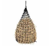 Lot de 2 filets à foin ronds noirs 75 x 75 cm PP - Distributeur de nourriture et d'eau pour animaux de compagnie - Durable et facile à nettoyer - Idéal pour les cages d'animaux et l'extérieur