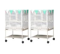 Lot de 2 filets anti-éclaboussures lavables pour grands oiseaux et petits animaux de compagnie