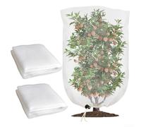 Lot de 2 filets de jardin avec cordon de serrage pour protéger les fruits contre les insectes et les oiseaux (1 x 1,2 m)