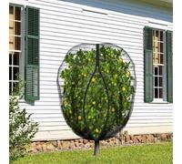 Lot de 2 filets de jardin en maille ultra fine avec fermeture éclair et cordon de serrage pour une protection efficace de vos jardins de fruits et légumes (2 x 2,4 m)