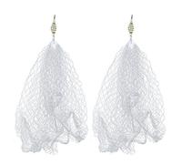 Lot de 2 filets de pêche en cuivre avec perles lumineuses pour pêche de nuit