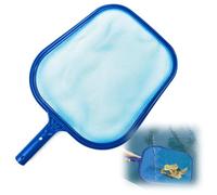 Lot de 2 filets de piscine avec cadre en plastique pratique pour enlever rapidement les débris, nettoyage portable, écumoire de bassin multi-usage pour les feuilles, les insectes et le nettoyage des