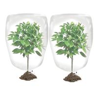 Lot de 2 filets de protection contre les insectes et les oiseaux avec cordon de serrage, 81,3 x 81,3 cm, filet de protection pour plantes, fruits, fleurs contre les insectes et les oiseaux