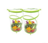 Lot de 2 filets de protection pour plantes en tissu avec fermeture éclair