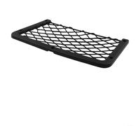 Lot de 2 filets de rangement élastiques pour siège de voiture pour magazines, cartes, articles de toilette et petits objets - 36 x 18 cm - Noir - Grille en maille compatible avec les voitures, le