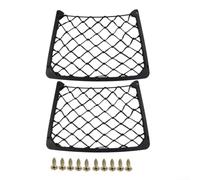Lot de 2 filets de rangement en maille élastique pour intérieur de voiture | Poche pour magazine, carte, téléphone, bouteille pour voiture, camionnette, camping-car, bateau, théâtre, siège de cinéma