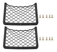 Lot de 2 filets de rangement pour camping-cars - Filet de rangement en maille élastique pour van, camping-car, caravane, bateau, voiture, solutions de rangement pour téléphone, bouteille d'eau,